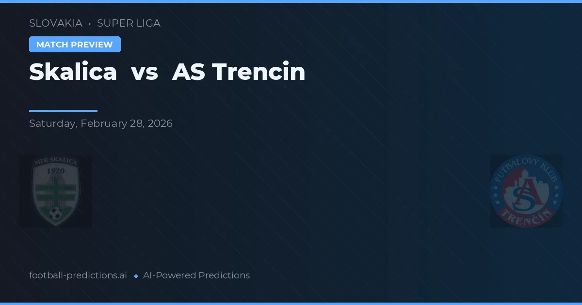 Skalica vs AS Trencín — dự đoán và xem trước trận đấu