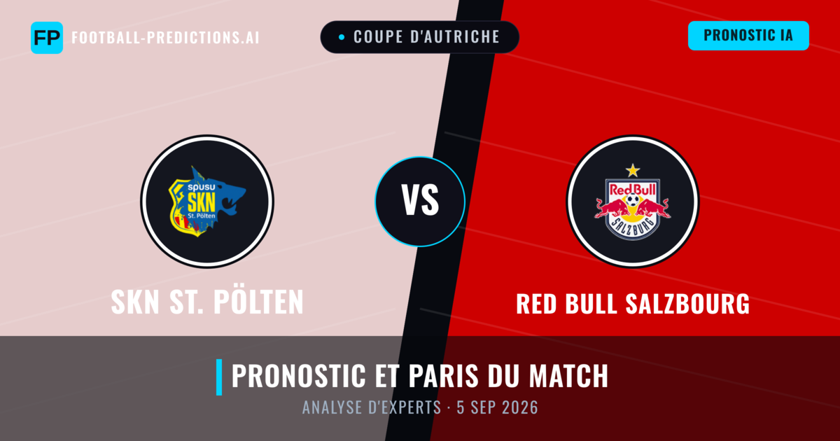SKN St. Pölten vs Red Bull Salzbourg — pronostic et avant-match