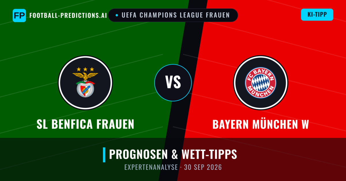 SL Benfica Frauen vs Bayern München W — Prognose und Spielvorschau