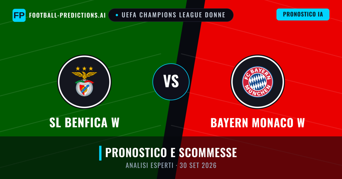 SL Benfica W vs Bayern Monaco W — pronostico e anteprima del match