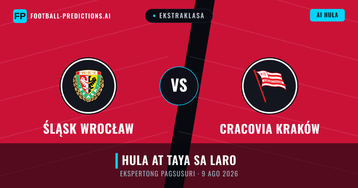 Śląsk Wrocław vs Cracovia Kraków — hula at preview ng laban