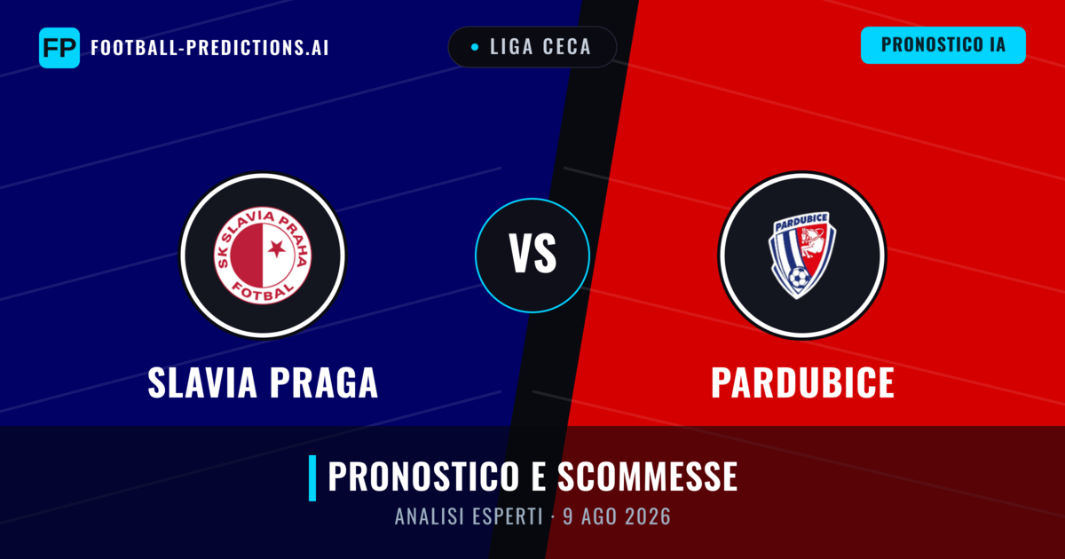 Slavia Praga vs Pardubice — pronostico e anteprima del match