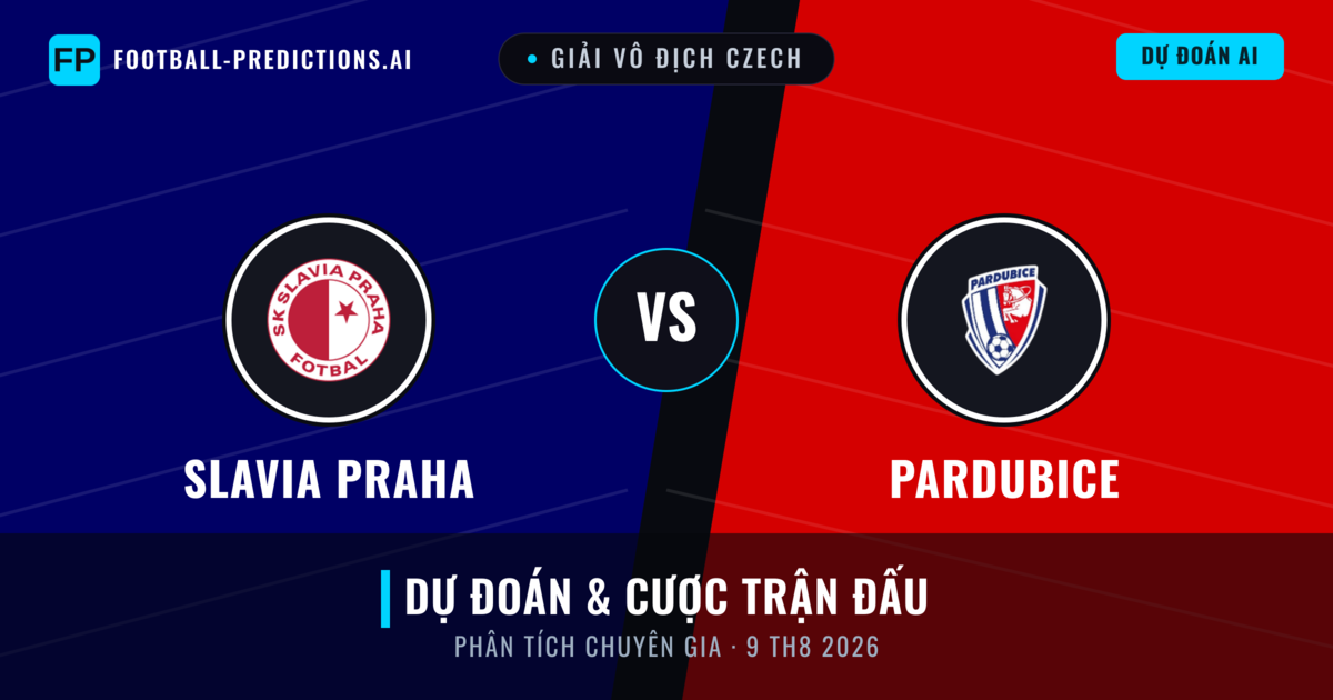Slavia Praha vs Pardubice — dự đoán và xem trước trận đấu
