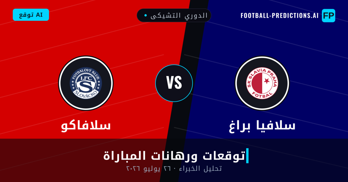 سلافيا براغ ضد سلافاكو — توقعات ومعاينة المباراة