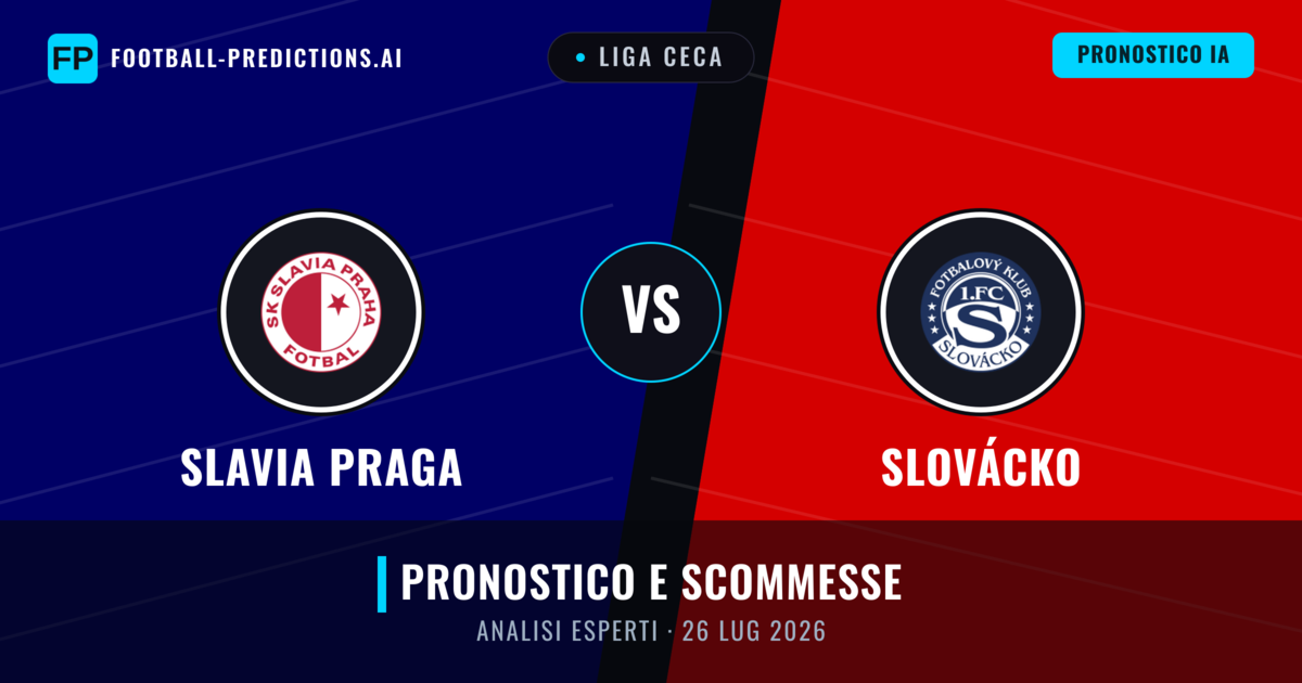 Slavia Praga vs Slovácko — pronostico e anteprima del match