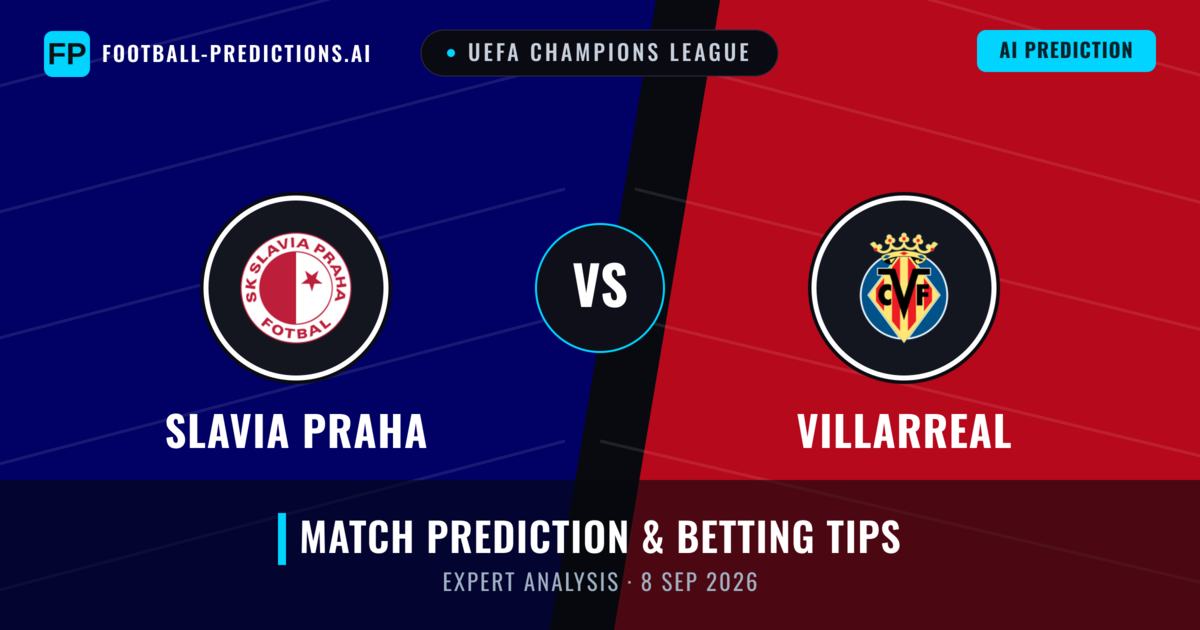 Slavia Praha vs Villarreal — match prediction & preview