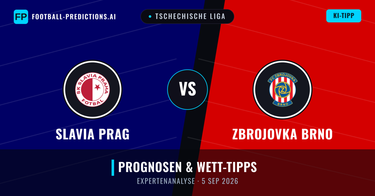 Slavia Prag vs Zbrojovka Brno — Prognose und Spielvorschau