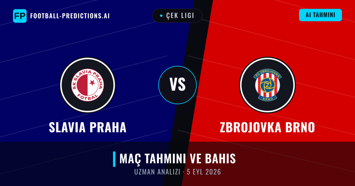 Slavia Praha - Zbrojovka Brno — maç tahmini ve önizleme