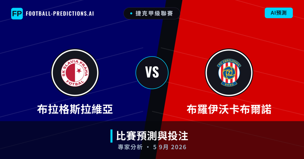 布拉格斯拉維亞 vs 布羅伊沃卡布爾諾 — 比赛预测和前瞻