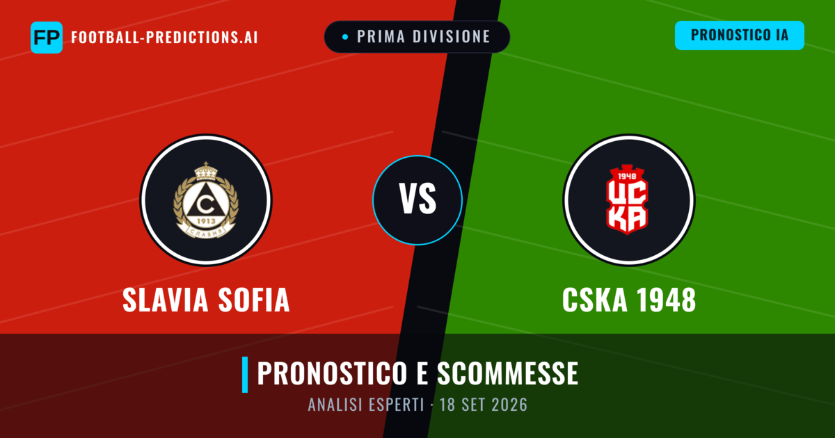 Slavia Sofia vs CSKA 1948 — pronostico e anteprima del match