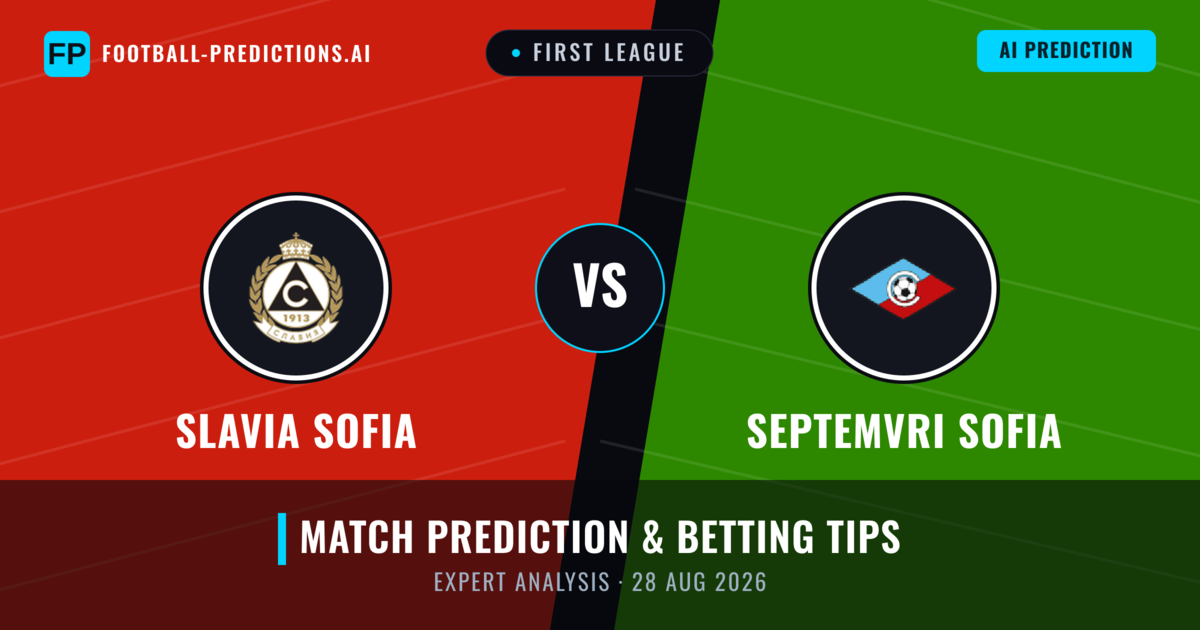 Slavia Sofia vs Septemvri Sofia — match prediction & preview