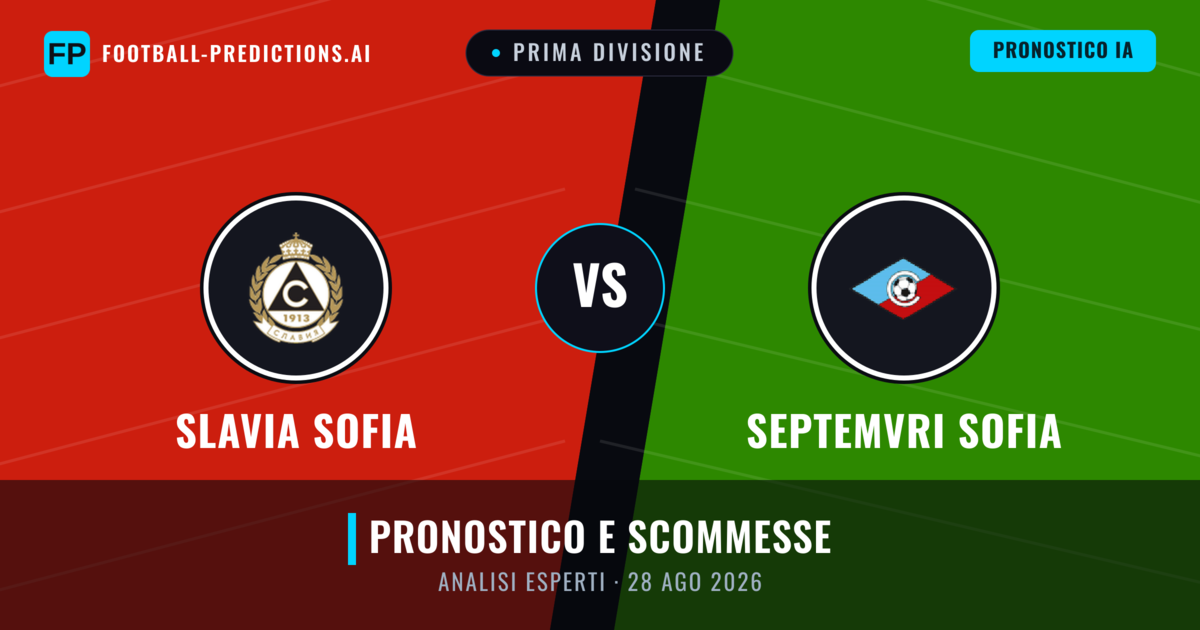 Slavia Sofia vs Septemvri Sofia — pronostico e anteprima del match