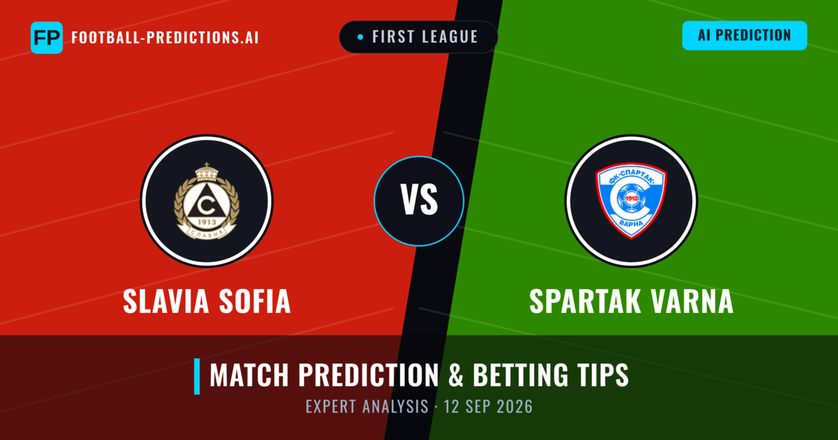 Slavia Sofia vs Spartak Varna — match prediction & preview