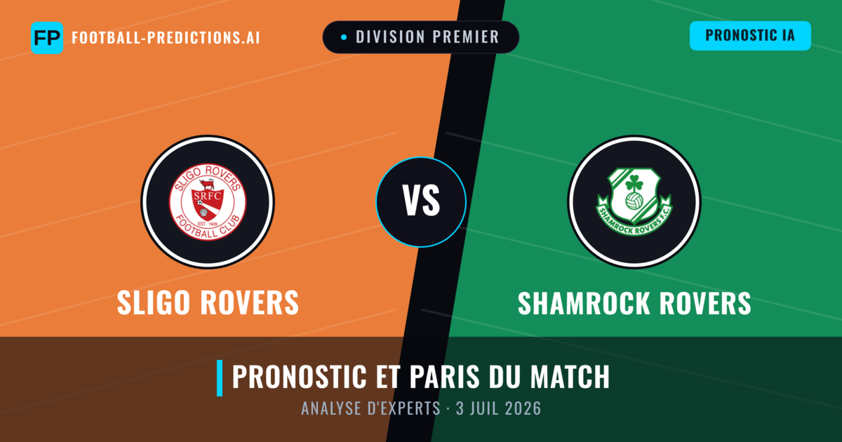 Sligo Rovers vs Shamrock Rovers — pronostic et avant-match