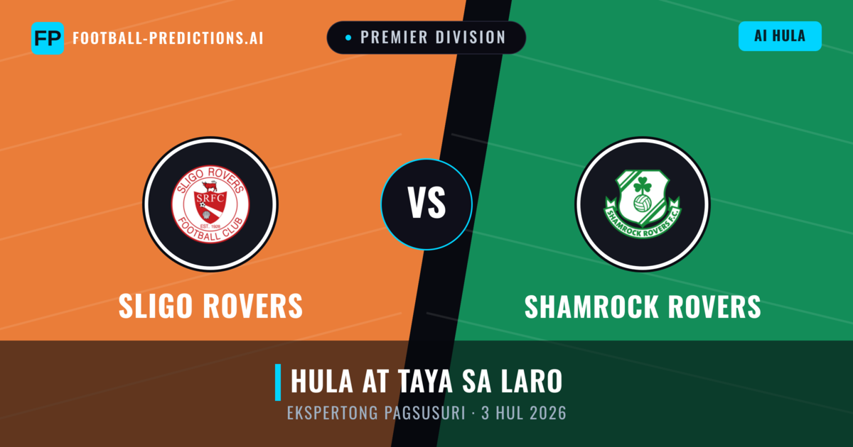 Sligo Rovers vs Shamrock Rovers — hula at preview ng laban