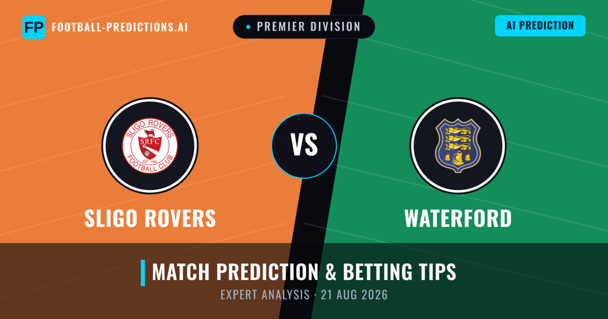 Sligo Rovers vs Waterford — match prediction & preview