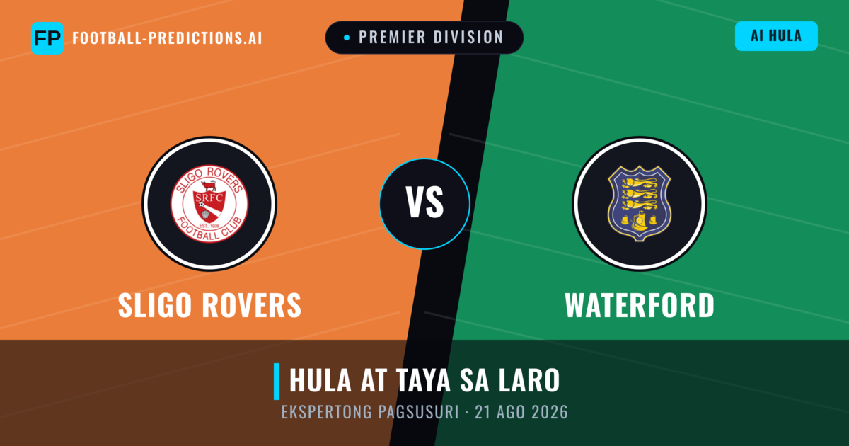 Sligo Rovers vs Waterford — hula at preview ng laban