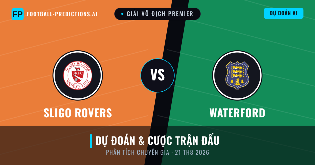 Sligo Rovers vs Waterford — dự đoán và xem trước trận đấu