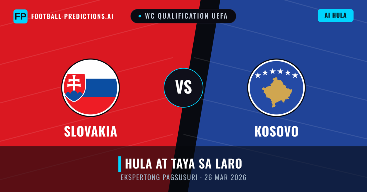 Slovakia vs Kosovo — hula at preview ng laban