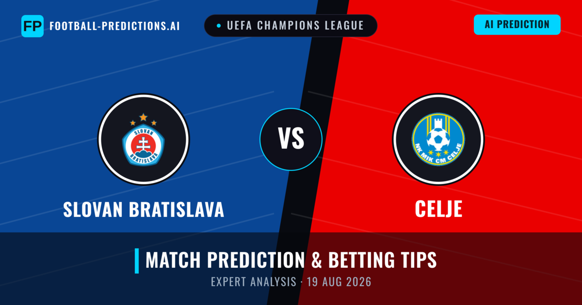 Slovan Bratislava vs Celje — match prediction & preview