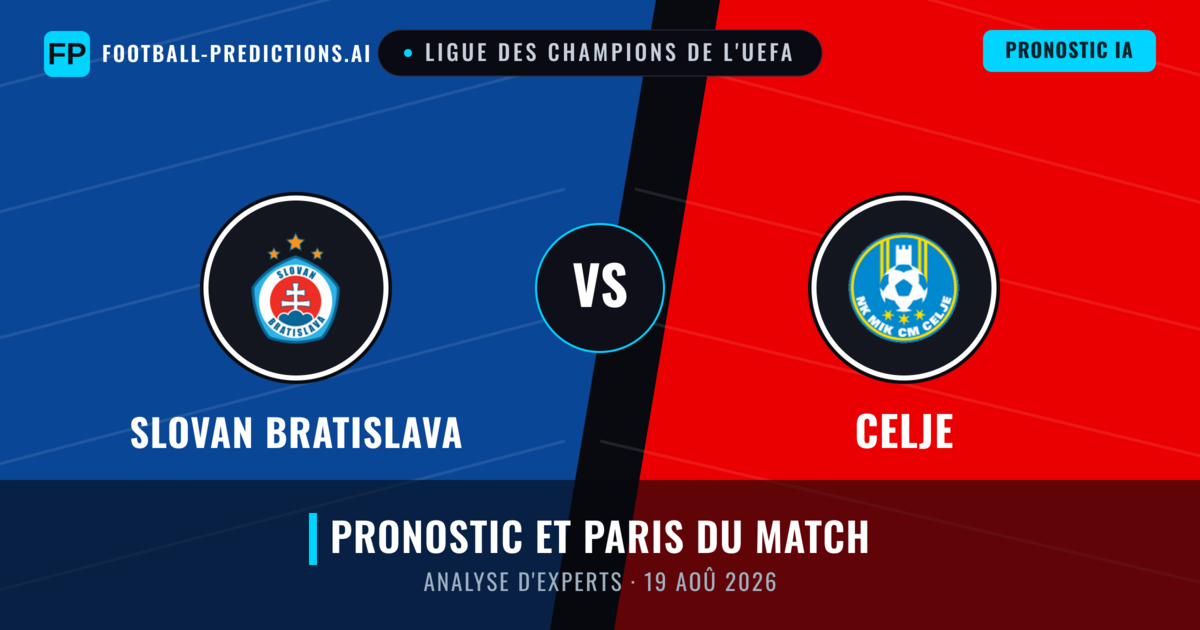 Slovan Bratislava vs Celje — pronostic et avant-match