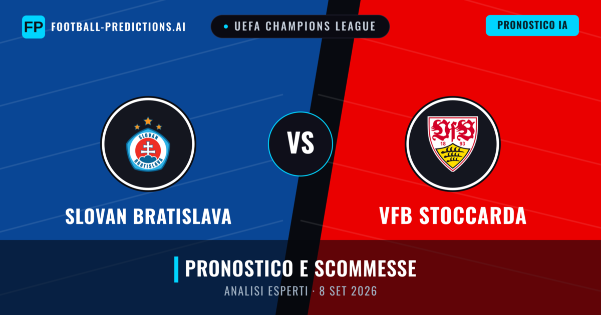 Slovan Bratislava vs VfB Stoccarda — pronostico e anteprima del match