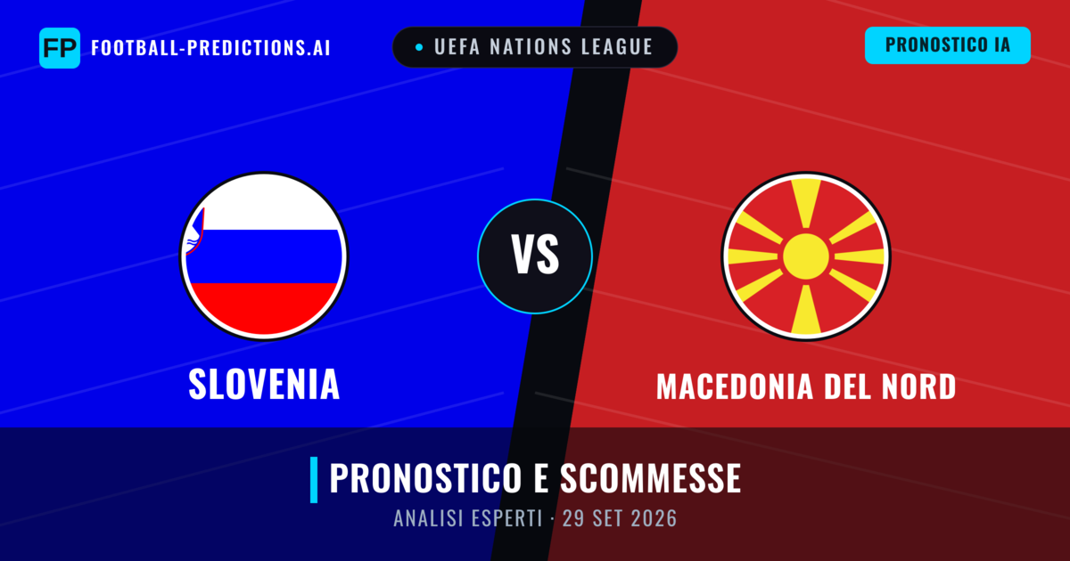 Slovenia vs Macedonia del Nord — pronostico e anteprima del match