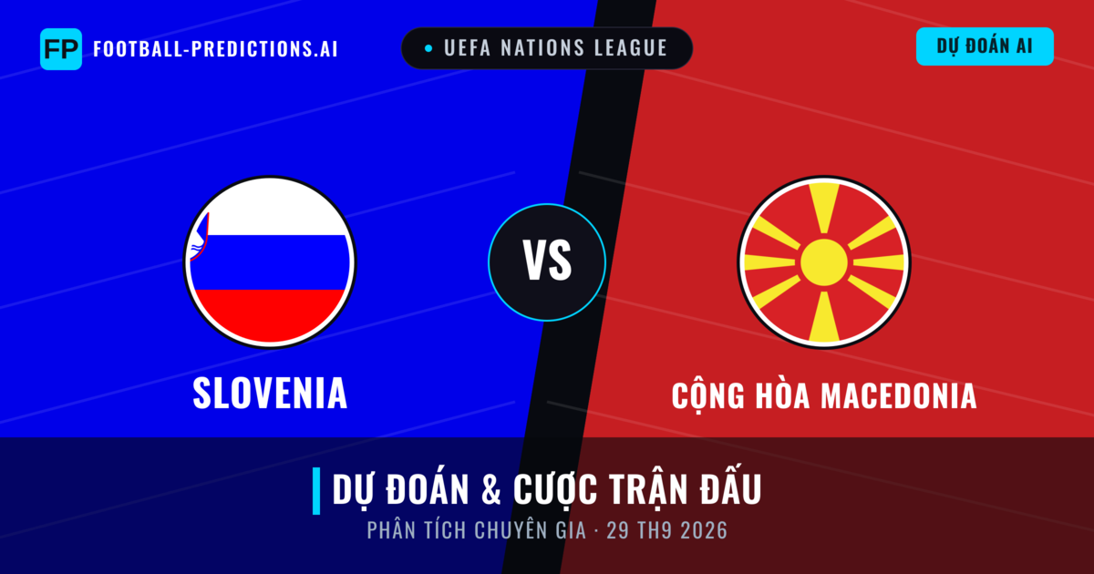 Slovenia vs Cộng hòa Macedonia — dự đoán và xem trước trận đấu