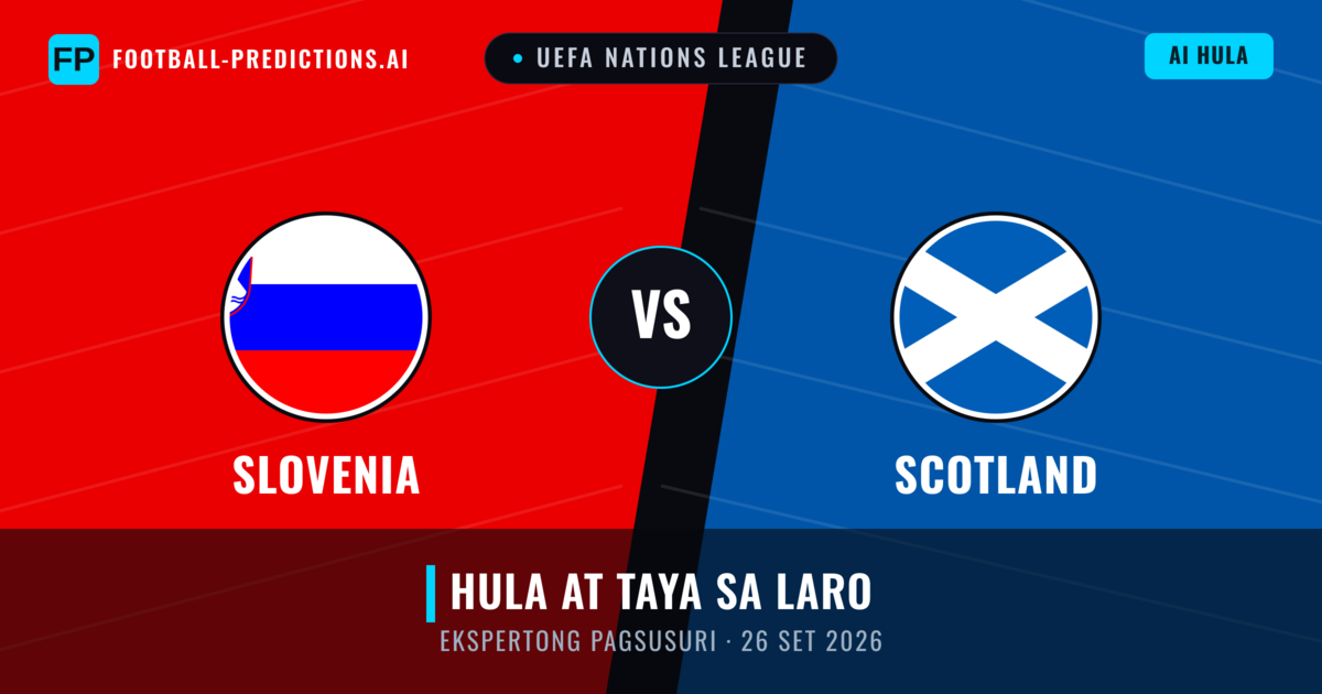 Slovenia vs Scotland — hula at preview ng laban
