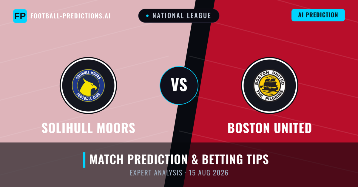 Solihull Moors vs Boston United — match prediction & preview