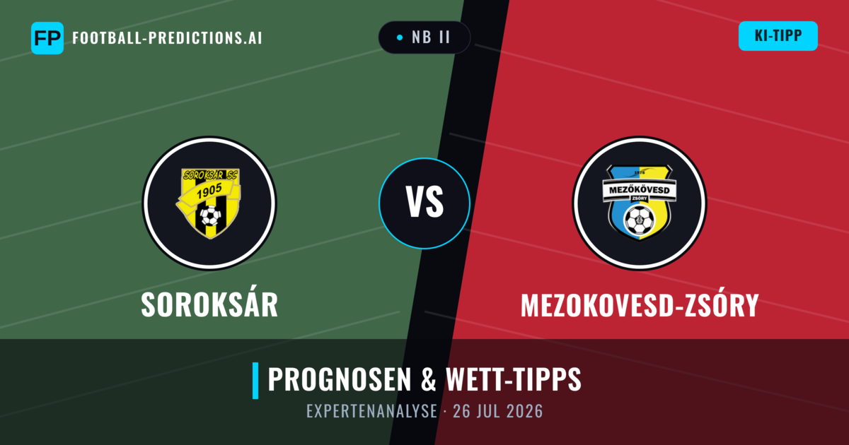 Soroksár vs Mezokovesd-Zsóry — Prognose und Spielvorschau