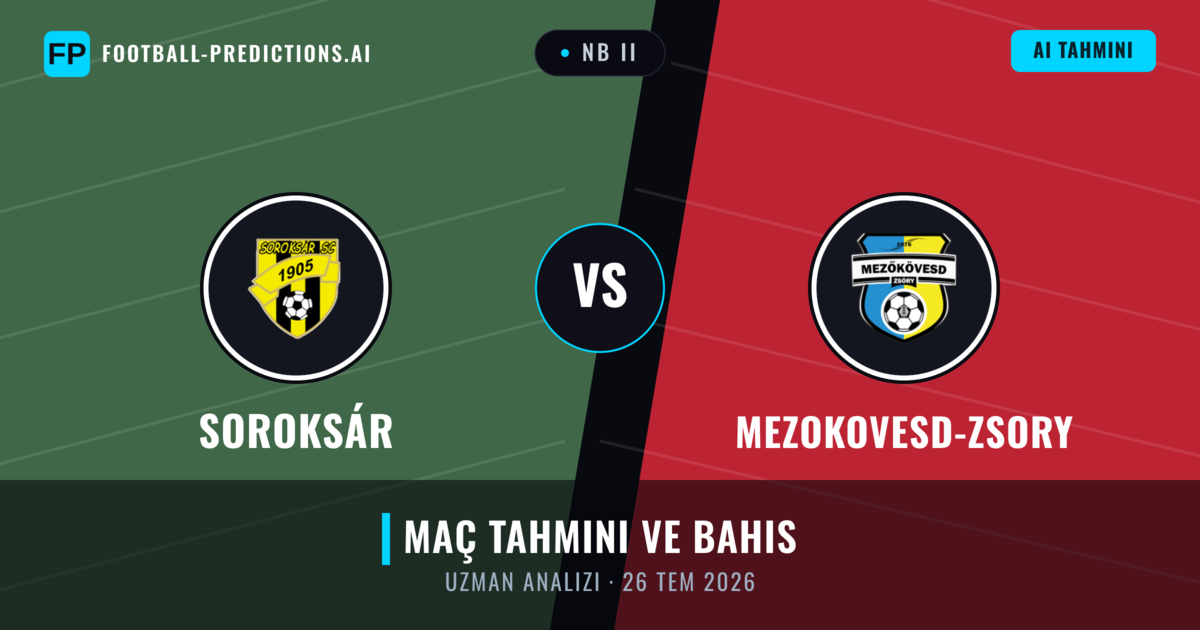 Soroksár - Mezokovesd-Zsory — maç tahmini ve önizleme