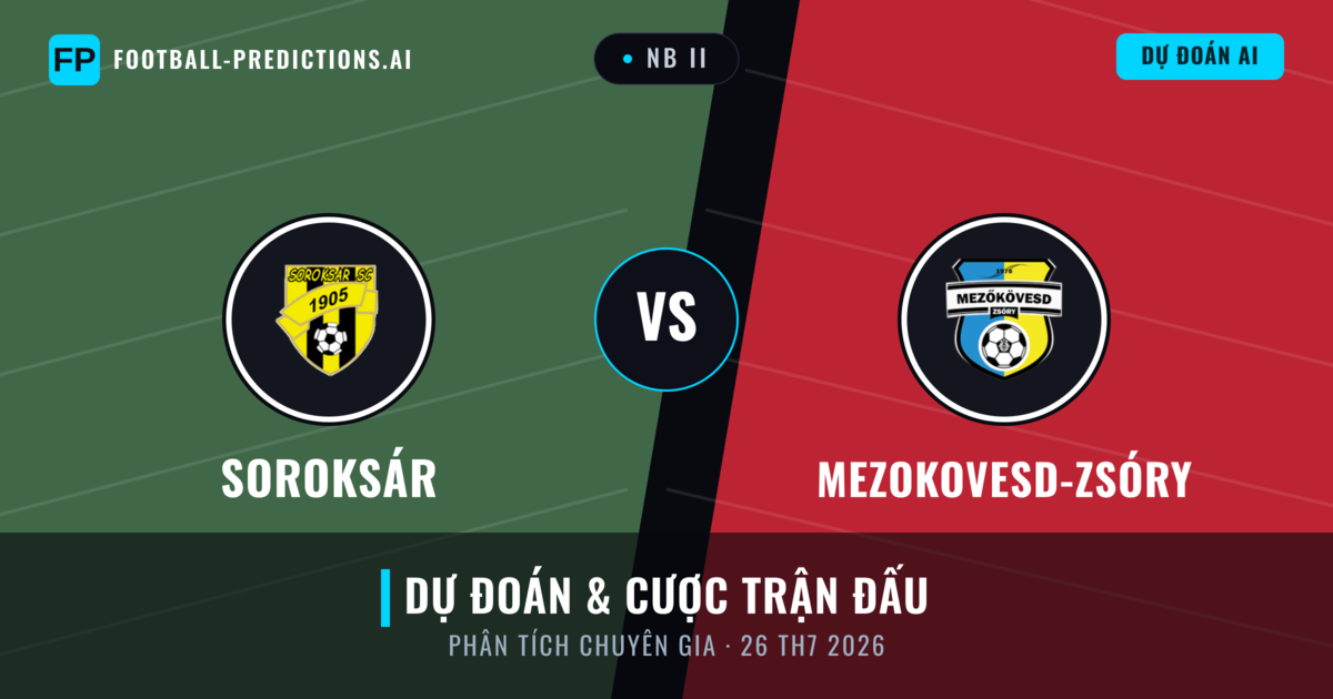 Soroksár vs Mezokovesd-Zsóry — dự đoán và xem trước trận đấu