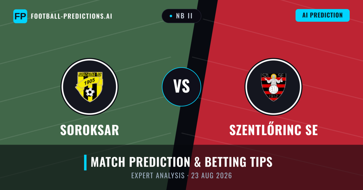 Soroksar vs Szentlőrinc SE — match prediction & preview