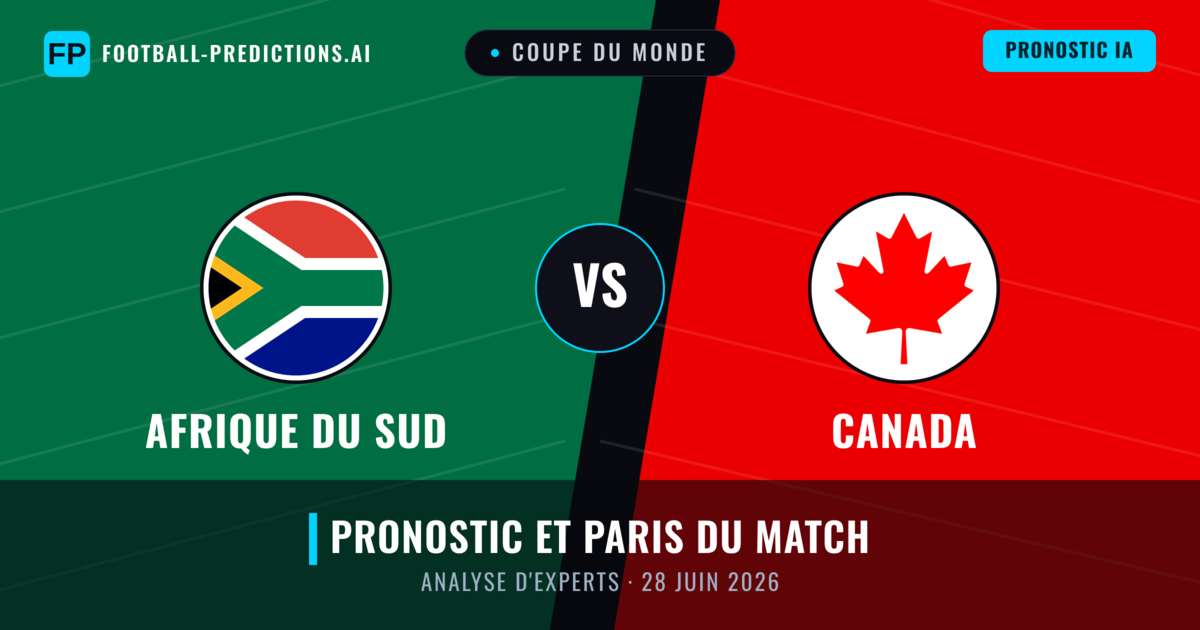 Afrique du Sud vs Canada — pronostic et avant-match