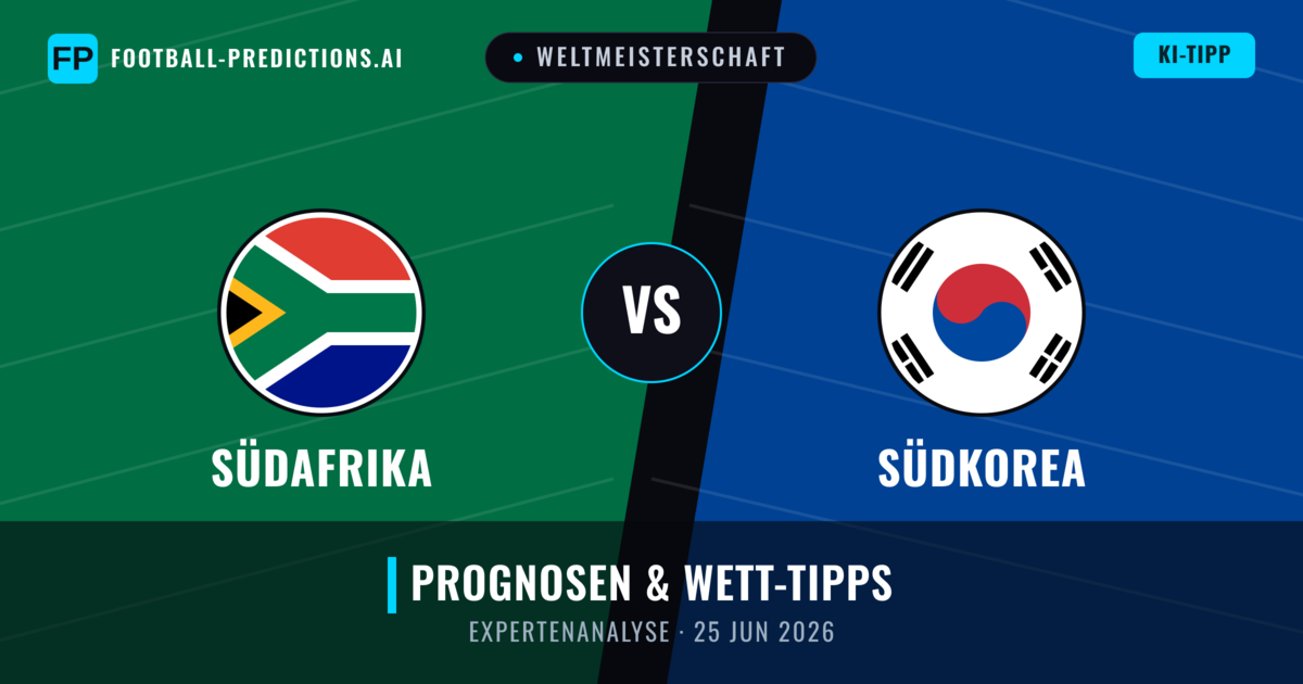 Südafrika vs Südkorea — Prognose und Spielvorschau
