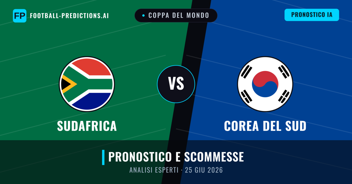 Sudafrica vs Corea del Sud — pronostico e anteprima del match