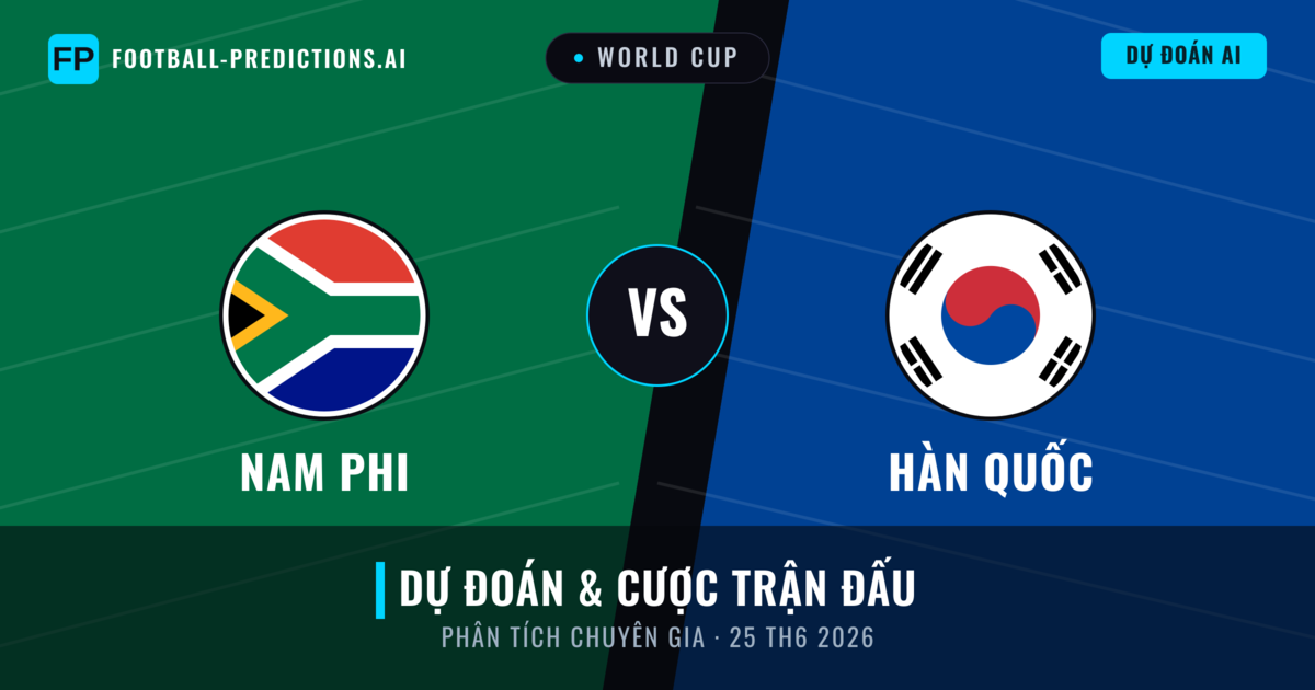 Nam Phi vs Hàn Quốc — dự đoán và xem trước trận đấu