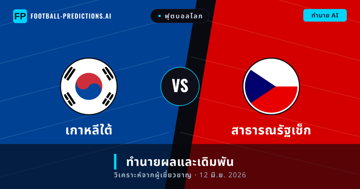 เกาหลีใต้ พบ สาธารณรัฐเช็ก — ทำนายผลและพรีวิวการแข่งขัน