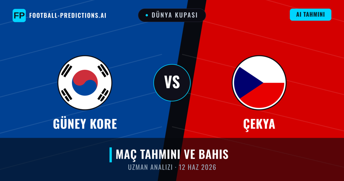 Güney Kore - Çekya — maç tahmini ve önizleme