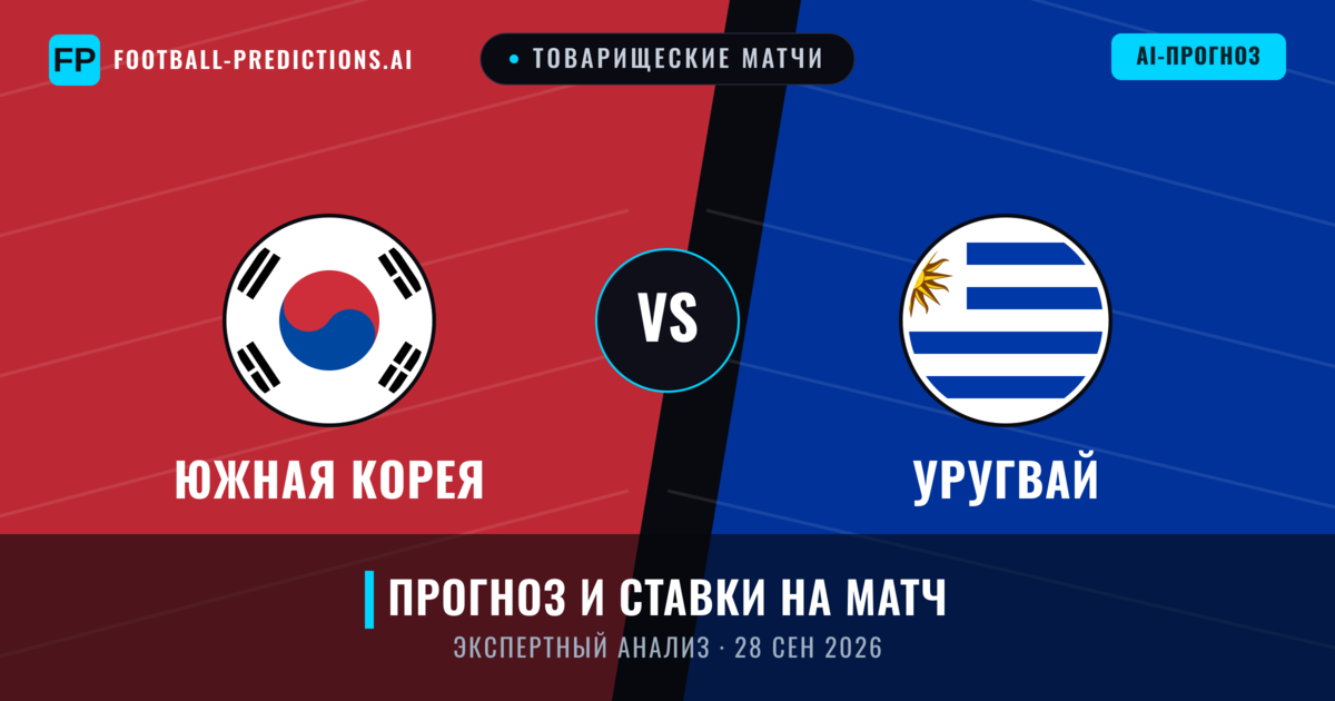 Южная Корея – Уругвай — прогноз и превью матча