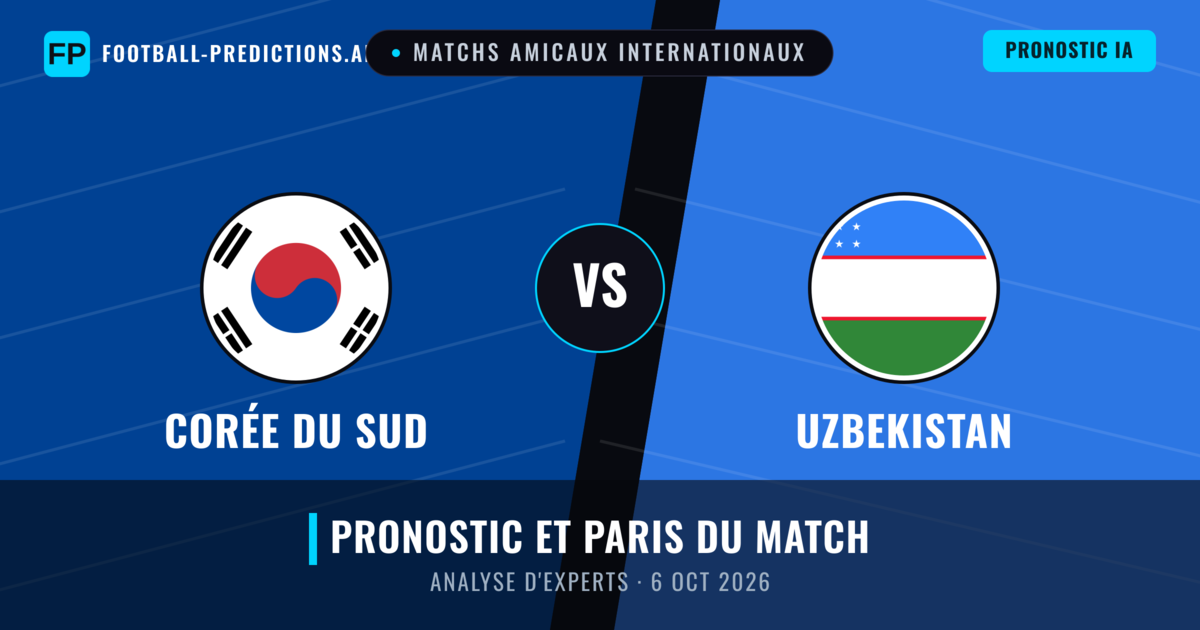 Corée du Sud vs Uzbekistan — pronostic et avant-match