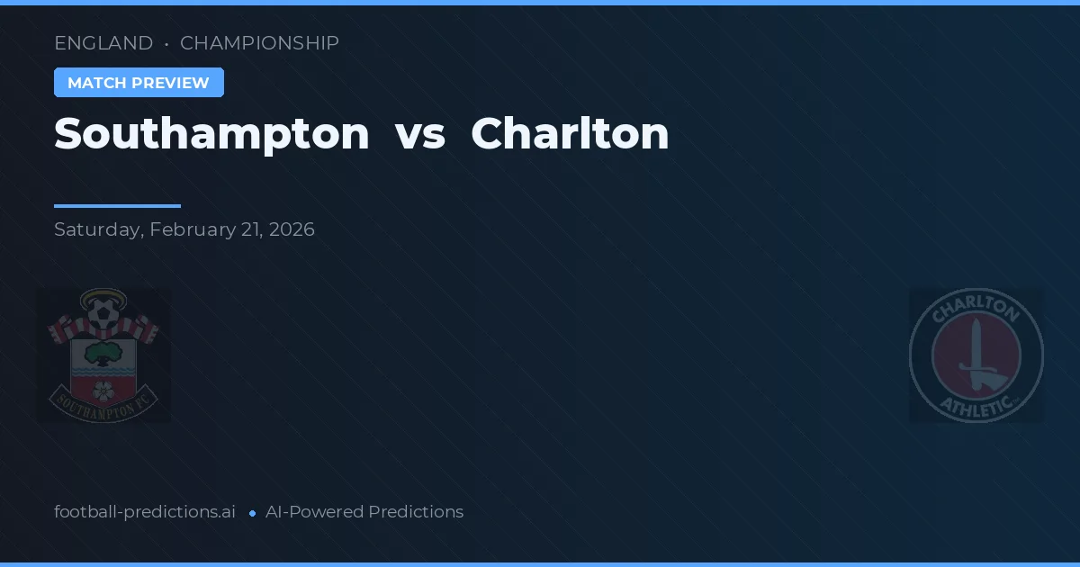 Southampton vs Charlton — Prognose und Spielvorschau