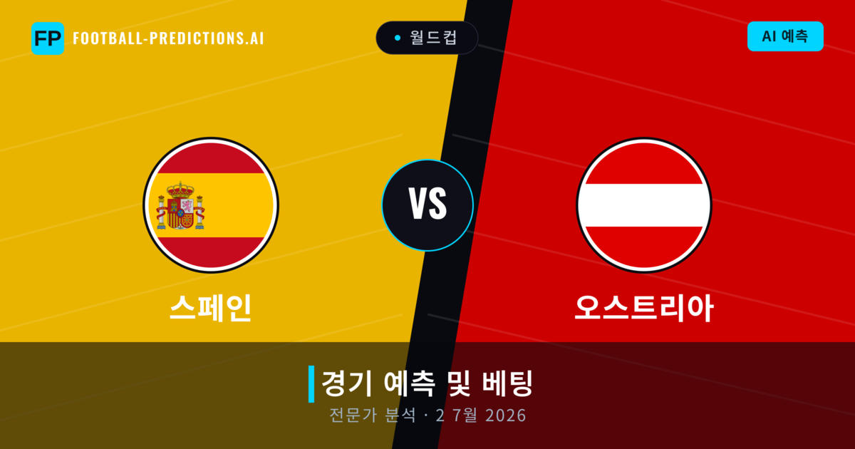 스페인 대 오스트리아 — 경기 예측 및 프리뷰
