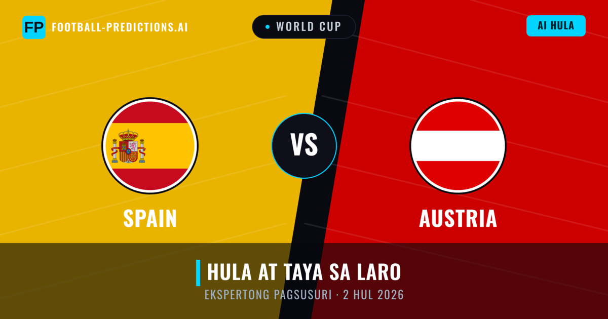 Spain vs Austria — hula at preview ng laban