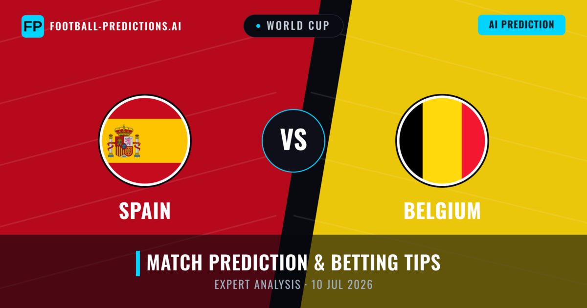Spain vs Belgium — match prediction & preview