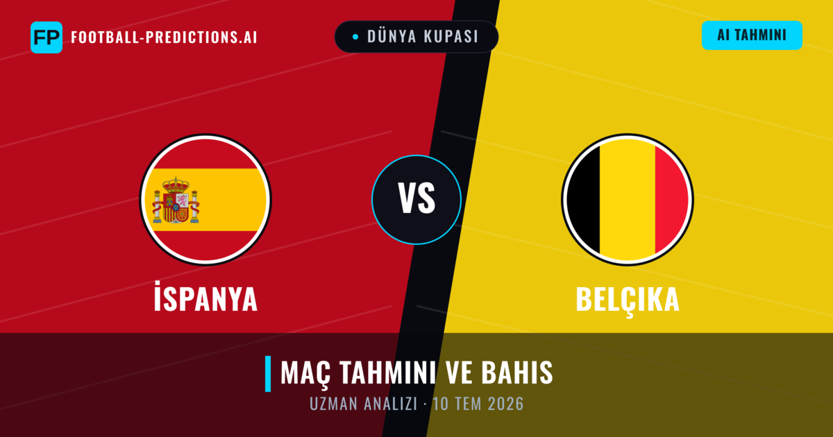 İspanya - Belçika — maç tahmini ve önizleme
