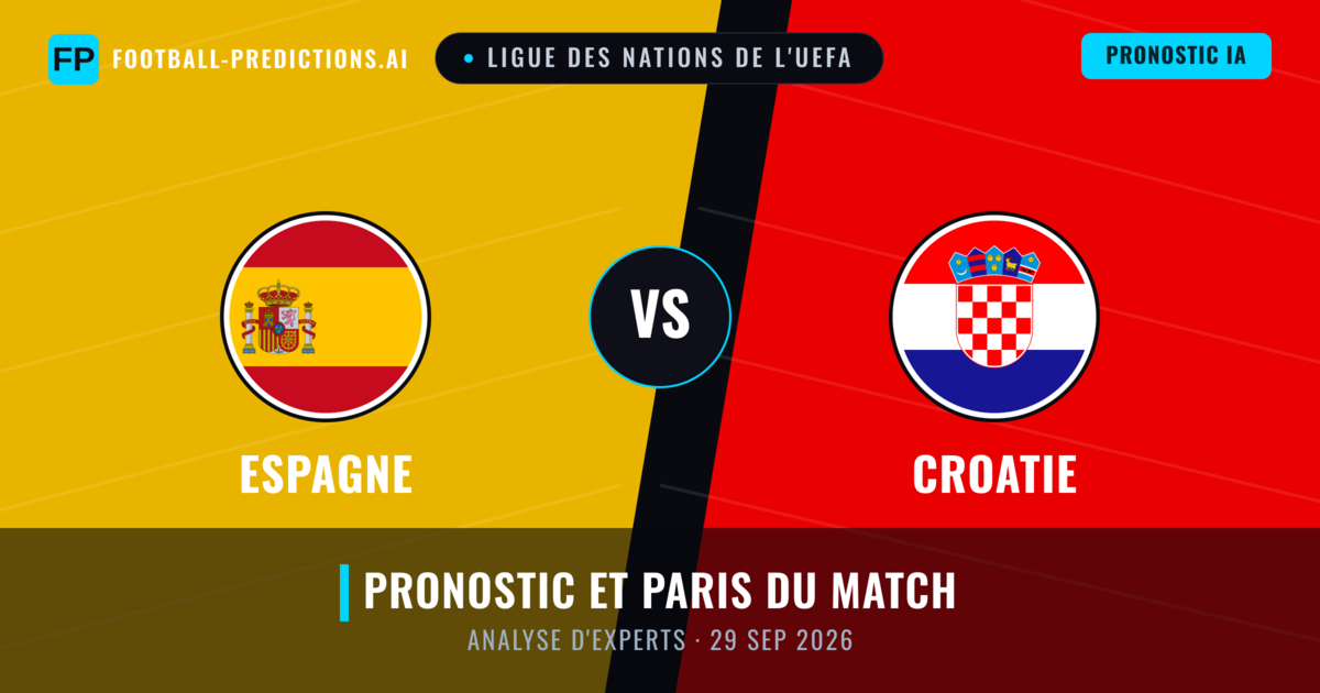Espagne vs Croatie — pronostic et avant-match
