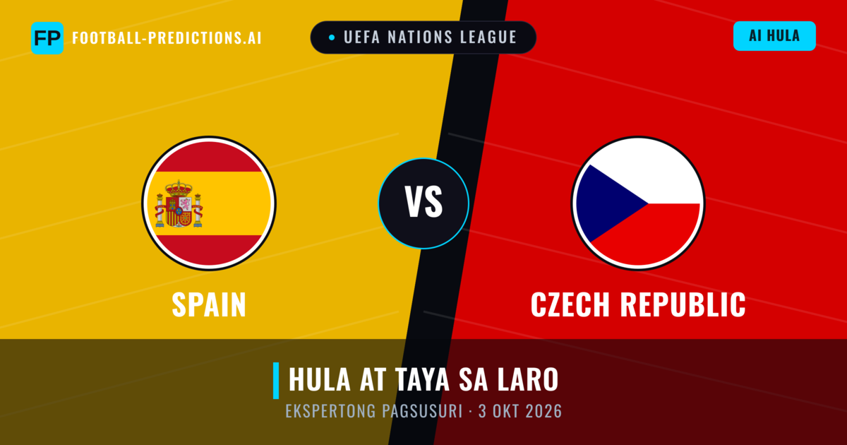 Spain vs Czech Republic — hula at preview ng laban