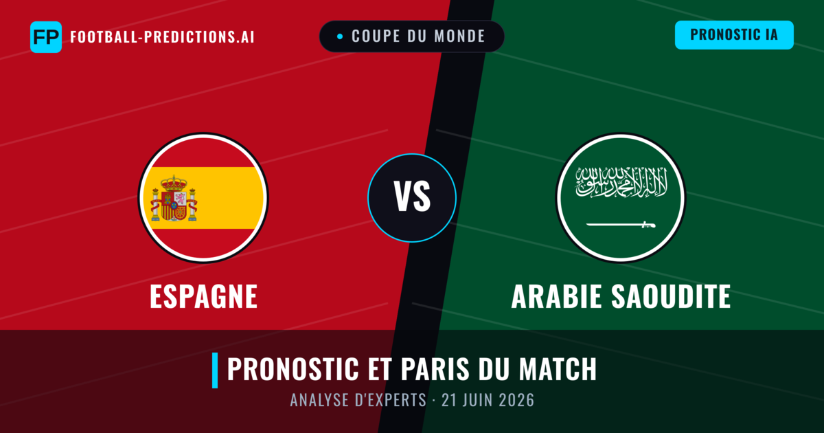 Espagne vs Arabie Saoudite — pronostic et avant-match